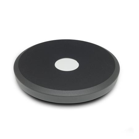 GN 9234 Aluminum Die-Cast Handwheels, Powder Coated, for Linear Actuators Type: A - Without revolving handle
Finish: SW - Black, RAL 9005, textured finish
d<sub>2</sub>: 80...100
