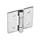 GN 136 Stainless Steel Sheet Metal Hinges, Square or Vertically Extended Material: NI - Stainless steel
Type: B - With through holes