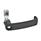 GN 115.7 Zinc Die-Cast Cam Latches, with Cabinet U-Handle, Operation with Socket Key Type: VK8 - With square spindle
Color: SW - Black, RAL 9005, textured finish