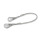 GN 111.8 Stainless Steel AISI 316 Retaining Cables, with Mounting Tabs Type: C - With 2 mounting tabs
Color: TR - Transparent
