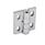 GN 235 Zinc Die-Cast Hinges, Adjustable Material: ZD - Zinc die-cast
Type: H - Vertical slots
Finish: SR - Silver, RAL 9006, textured finish