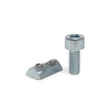 Steel T-Nut Assemblies for 30 / 40 mm Profile Systems
