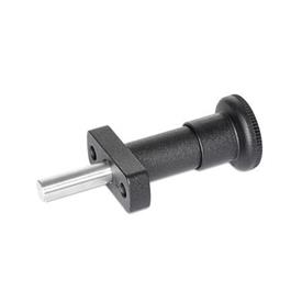 GN 817.9 Doigts d'indexage en acier, types verrouillable et non verrouillable Type: B - Non verrouillable