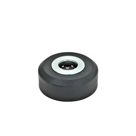 EN 6344 Steel / Stainless Steel Washer Rings with Axial Ball Bearing, with Plastic Housing Material of the axial ball bearing: ST - Steel