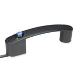 Jaladeras de puente de plástico tecnopolímero, Ergostyle®, con función de conmutación de potencia, con cable