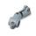 EN 288.9 Plastic Swivel Clamp T-Angle Connector Joints Color: GR - Gray, RAL 7040, matte finish