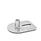 GN 43 Metric Thread, Stainless Steel Leveling Feet, Tapped Socket or Threaded Stud Type, with Slotted Mounting Hole, Rectangular Shape Type (Base): E3 - With rubber pad, vulcanized, black, with 1 slotted hole
Version (Stud / Socket): X - External hex, tapped socket type