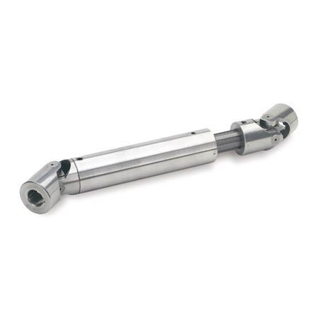 GN 808.2 Steel Universal Joint Shafts with Friction Bearing, with Extended Shaft Length 