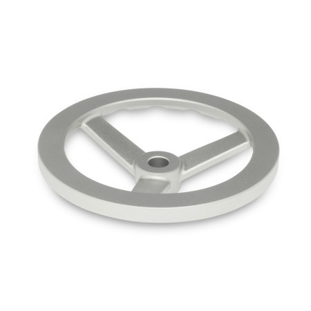 Three Spoked Handwheels GN 949: Stainless Steel, with or without Revolving Handle