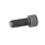 GN 606 Vis à 6 pans creux en acier, avec extrémités de billes orientables pleines, planes ou dentelées. Type: VR - Bille plate, avec butée de fin de course orientable, ondulée