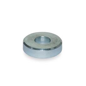 GN 6341 Steel Washers Finish: ZB - Zinc plated, blue passivated finish<br />Type: A - With cylindrical bore