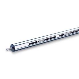 GN 293 Acier, inox, actionneurs linéaires, avec deux arbres filetés séparés 