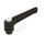 WN 303 Nylon Plastic Adjustable Levers with Push Button, Tapped or Plain Bore Type, with Blackened Steel Components Lever color: SW - Black, RAL 9005, textured finish
Push button color: G - Gray, RAL 7035