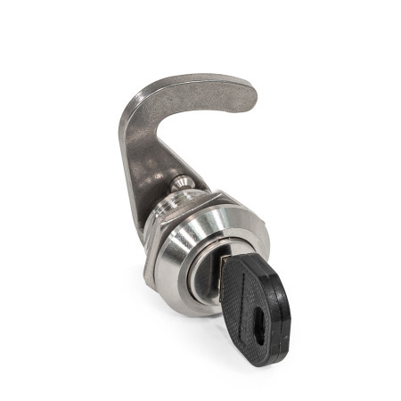 Cam Locks with Hook GN 115.8: Stainless Steel, with Operating Elements / Operation with Key