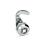 GN 115.8 Zinc Die-Cast Cam Latches with Hook, Operation with Socket Key Finish (Housing collar): CR - Chrome plated finish
Type: VK7 - With square spindle
Identification no.: 1 - Without latch bracket