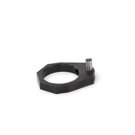 GN 9192.2 Aro de posicionamiento de acero, para abrazaderas de presión hacia abajo GN 9192 