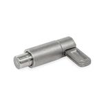 Stainless Steel Indexing Plungers, Lock-Out, Weldable, with Latch