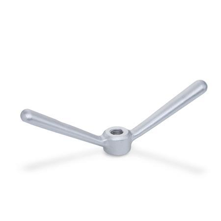 Double Arm Clamp Nuts GN 206.1: Stainless Steel Precision Casting, Tapped Type