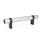 GN 333.3 Aluminum Tubular Handles, Zinc Die-Cast Movable Straight Handle Legs Finish: ELS - Anodized finish, natural color