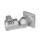 GN 282 Aluminium, noix de serrage articulées Type: S - Réglage sans encoche
Finition: BL - Finition blanc, Finition grenaillée mate