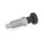 GN 717 Stainless Steel Indexing Plungers, Lock-Out and Non Lock-Out, with Knob Type: B - Non lock-out, without lock nut
Material: NI - Stainless steel