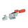 GN 851.3 Steel Horizontal Latch Type Toggle Clamps, with Safety Hook, with Horizontal Mounting Base Type: T - Without U-bolt latch, with catch