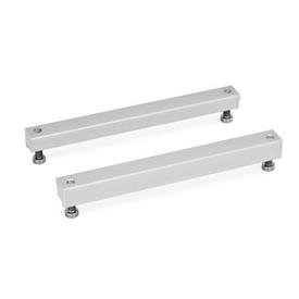 GN 900.1 Aluminum Fastening Units, for Adjustable Slide Units GN 900 Type: B - With mounting thread d<sub>2</sub>