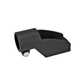 EN 87 Plastic Side Mount Brackets Type: E - Fixing with bores