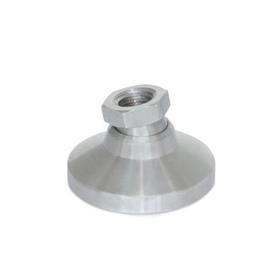  MLPSO Metric Thread, &quot;Level-It&quot;™ Leveling Mounts, Stainless Steel Tapped Socket Type Type: B1 - Stainless steel base