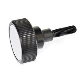 GN 3663 Aluminum Torque Limiting Knurled Knobs, with Steel Threaded Stud 