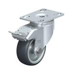 Steel Light Duty Swivel Casters, Thermoplastic Rubber Wheel Tread, Polypropylene Wheel Core