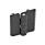 GN 237 Bisagras de zinc fundido a presión, extendido verticalmente Material: ZD - Zinc fundido a presión
Tipo: C - 2x3 espárragos roscados
Acabado: SW - Negro, RAL 9005, acabado texturizado