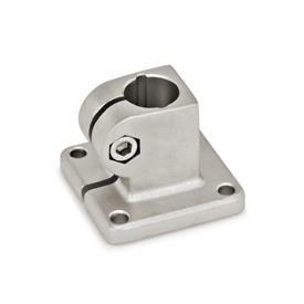 GN 162 Stainless Steel Base Plate Connector Clamps, with 4 Mounting Holes 