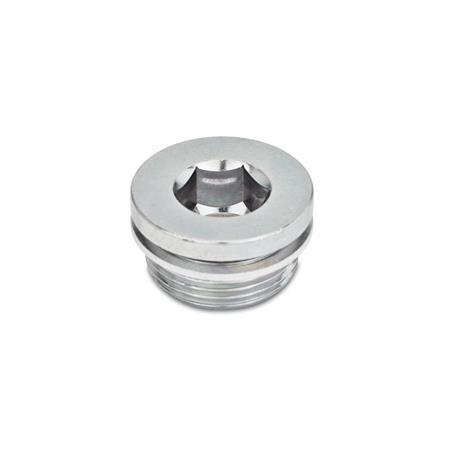 Pressure Washer Blanking Plug with plated steel finish 3/8" B.S.P thread 