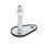 GN 42 Steel Leveling Feet, Tapped Socket or Threaded Stud Type, with Mounting Hole, Teardrop Shape Type (Base): A1 - With rubber cap, clipped on, black
Version (Stud / Socket): UK - With nut, internal hex at the top, wrench flat at the bottom
