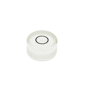 GN 2281 Aluminum / Plastic Bull's Eye Spirit Levels, for Installation in Plates and Housings Finish / Material: KT - Plastic<br />Filling: K - Colorless-transparent<br />Identification no.: 1 - Without contrast ring