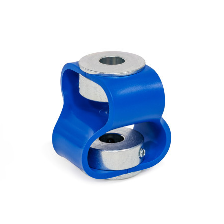 Acoplamientos de doble bucle GN 2250: Acero / acero inoxidable, con prisionero