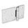 GN 136 Stainless Steel Sheet Metal Hinges, Horizontally Extended Material: NI - Stainless steel
Type: C - With countersunk holes