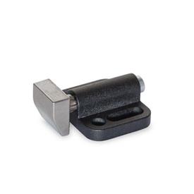 GN 415 Zinc Die-Cast Side Thrust Pins Type: B2 - Wedge, down<br />Version: NG - Stainless steel, smooth