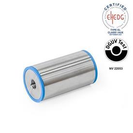 GN 6226 Stainless Steel AISI 316L Spacers in Hygienic Design Type: A3 - Through hole with thread on both sides<br />Sealing ring material: E - EPDM