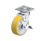 WN 22887.1 Steel Medium Duty Casters, Polyurethane Wheel Tread, Cast Iron Wheel Core, Medium Version Bracket type: LF - Swivel bracket with mounting plate, with wheel brake