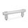 GN 666.1 Aluminum / Stainless Steel Tubular Grip Handles, Plastic Handle Legs, with Socket Cap Screws Finish: ELG - Anodized finish, natural color