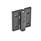 GN 235 Zinc Die-Cast Hinges, Adjustable Material: ZD - Zinc die-cast
Type: D - With through holes
Finish: SW - Black, RAL 9005, textured finish