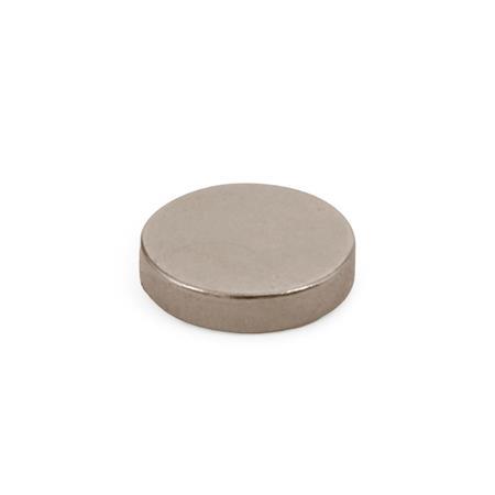 GN 55.2 Unshielded Raw Magnets, Samarium-Cobalt, Disk-Shaped, without Hole 