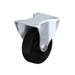 Steel Heat-Resistant Medium Duty Phenolic Wheel Fixed Casters, with Plate Mounting