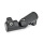 GN 286 Aluminum Swivel Clamp Connector Joints Type: T - Adjustment with 15° division (serration)
Finish: SW - Black, RAL 9005, textured finish