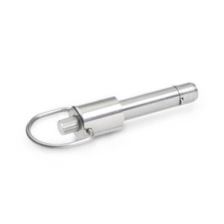 GN 214.6 Stainless Steel Rapid Release Pins, with Axial Lock (Pawl) 