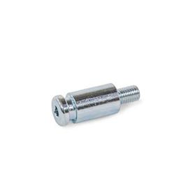 GN 1050.1 Steel Inserts, for Quick Release Couplings GN 1050 and Flanges GN 1050.2 Type: A - WIth threaded stud insert
