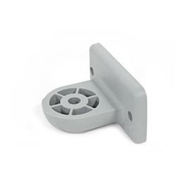 EN 272.9 Plastic Swivel Clamp Connector Bases Type: OZ - Without centering step (smooth)<br />Color: GR - Gray, RAL 7040, matte finish<br />x<sub>1</sub>: 40