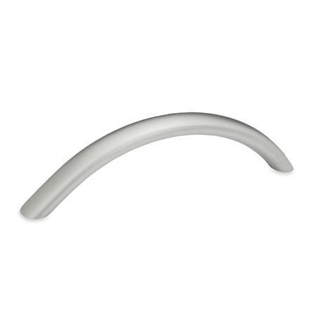 GN 565.9 Stainless Steel Arched Pull Handles, with Tapped or Counterbored Through Holes Type: A - Mounting from the back (tapped blind hole)